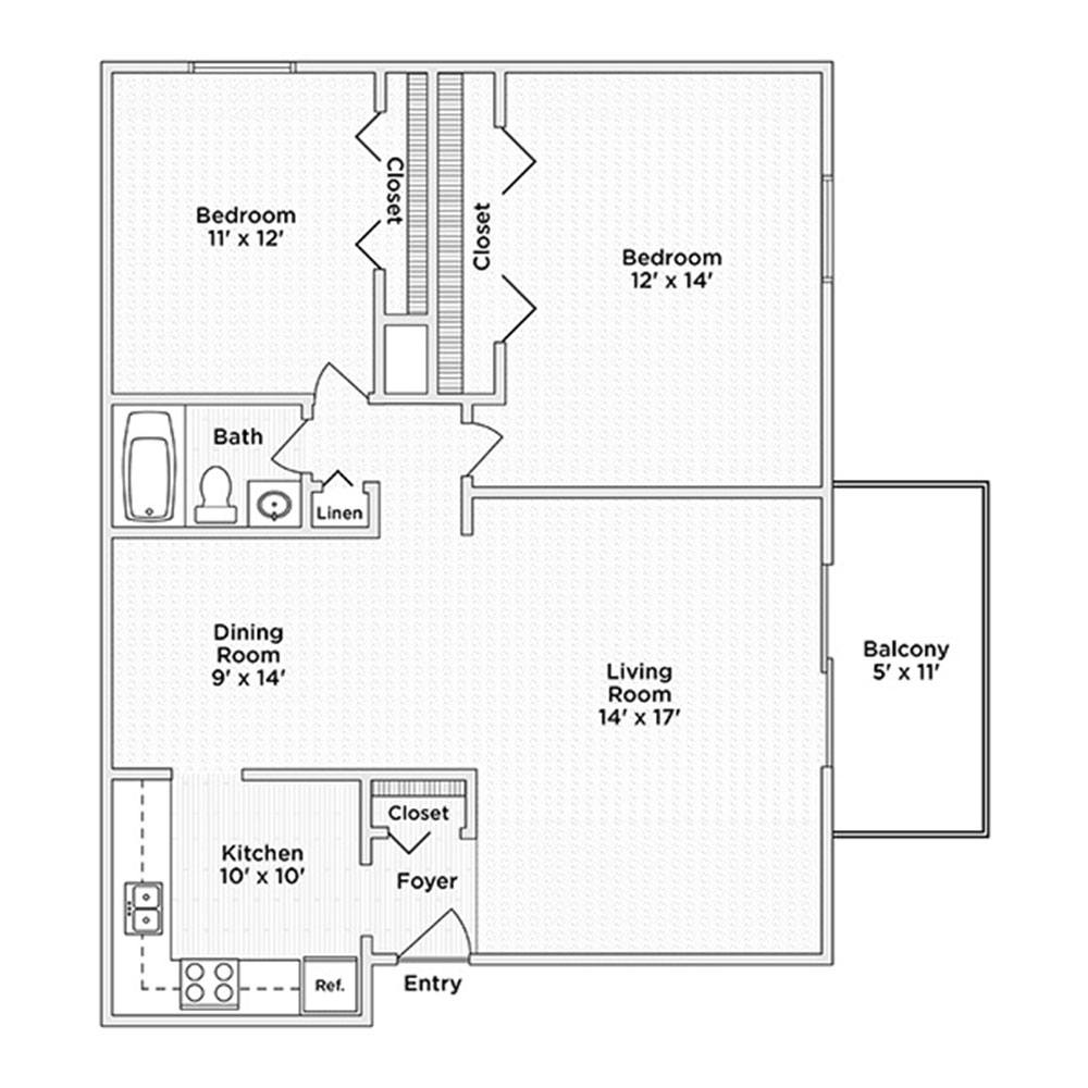 2 bedroom apartment for rent