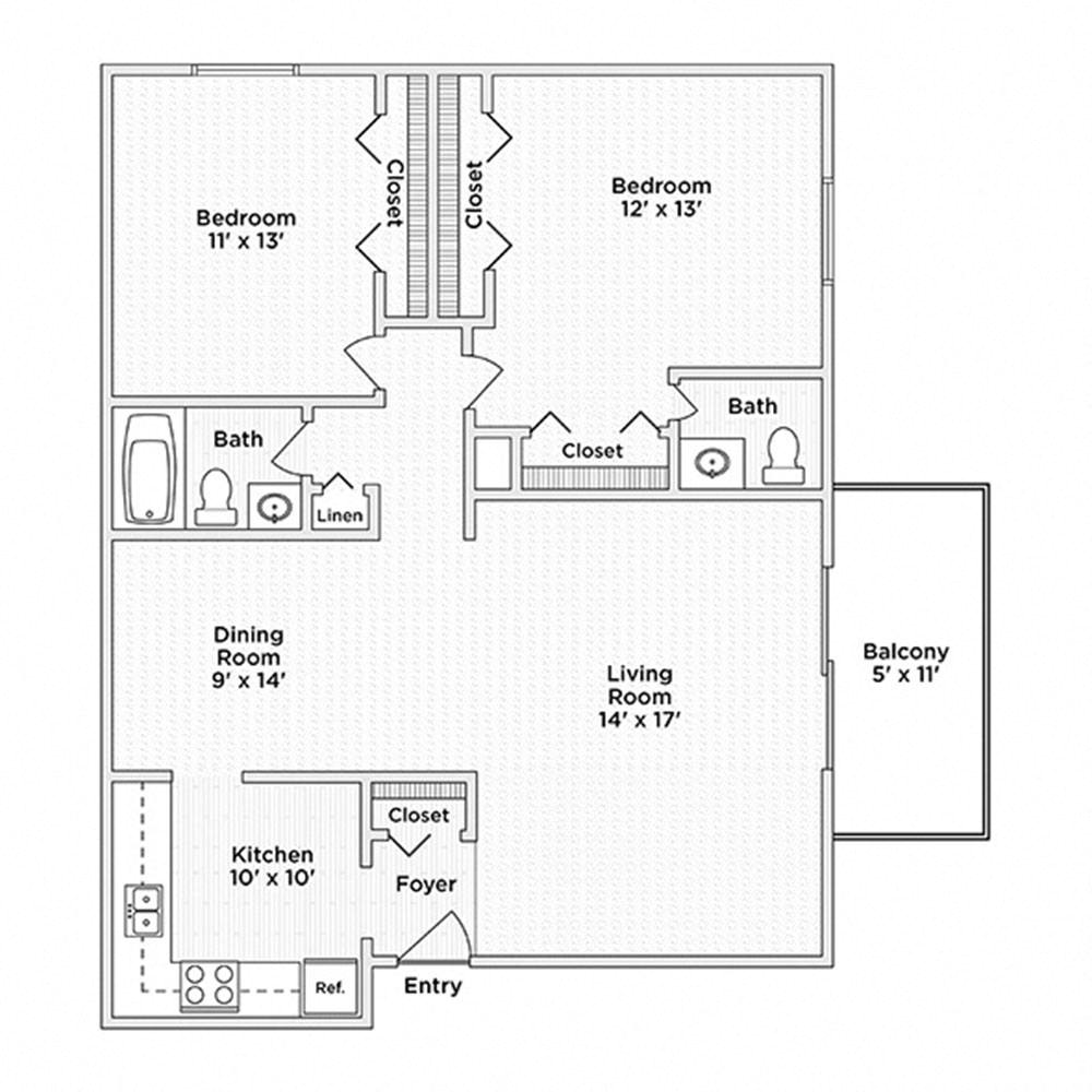 2 bedroom apartment for rent